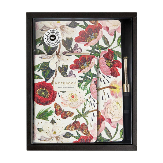 Journal Gift Set Peonies - Journal, Notebook, Pen