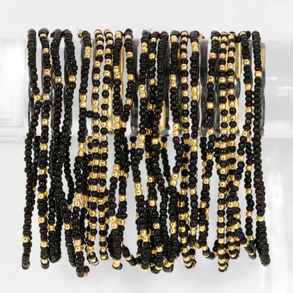 Stretch Beaded Solid Game Day Bracelets