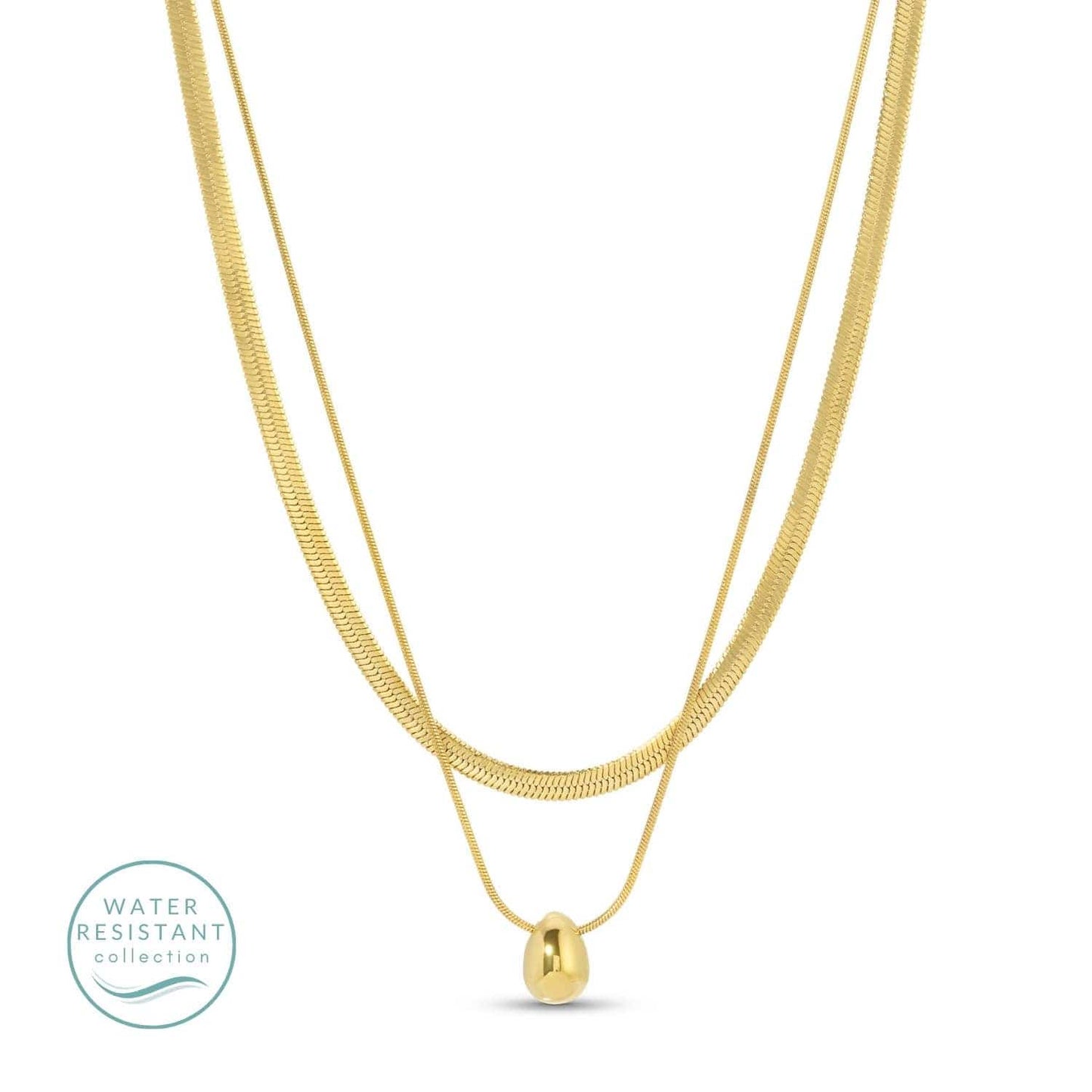 Layered up Simple Pendant Necklace