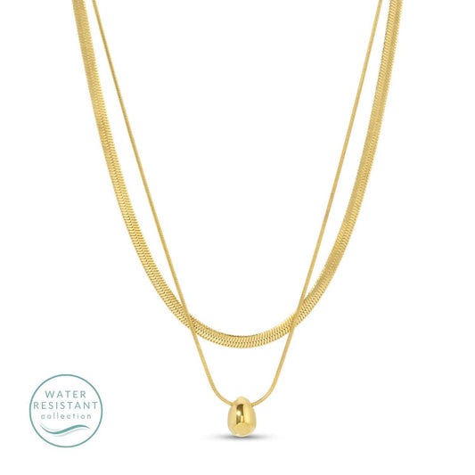 Layered up Simple Pendant Necklace