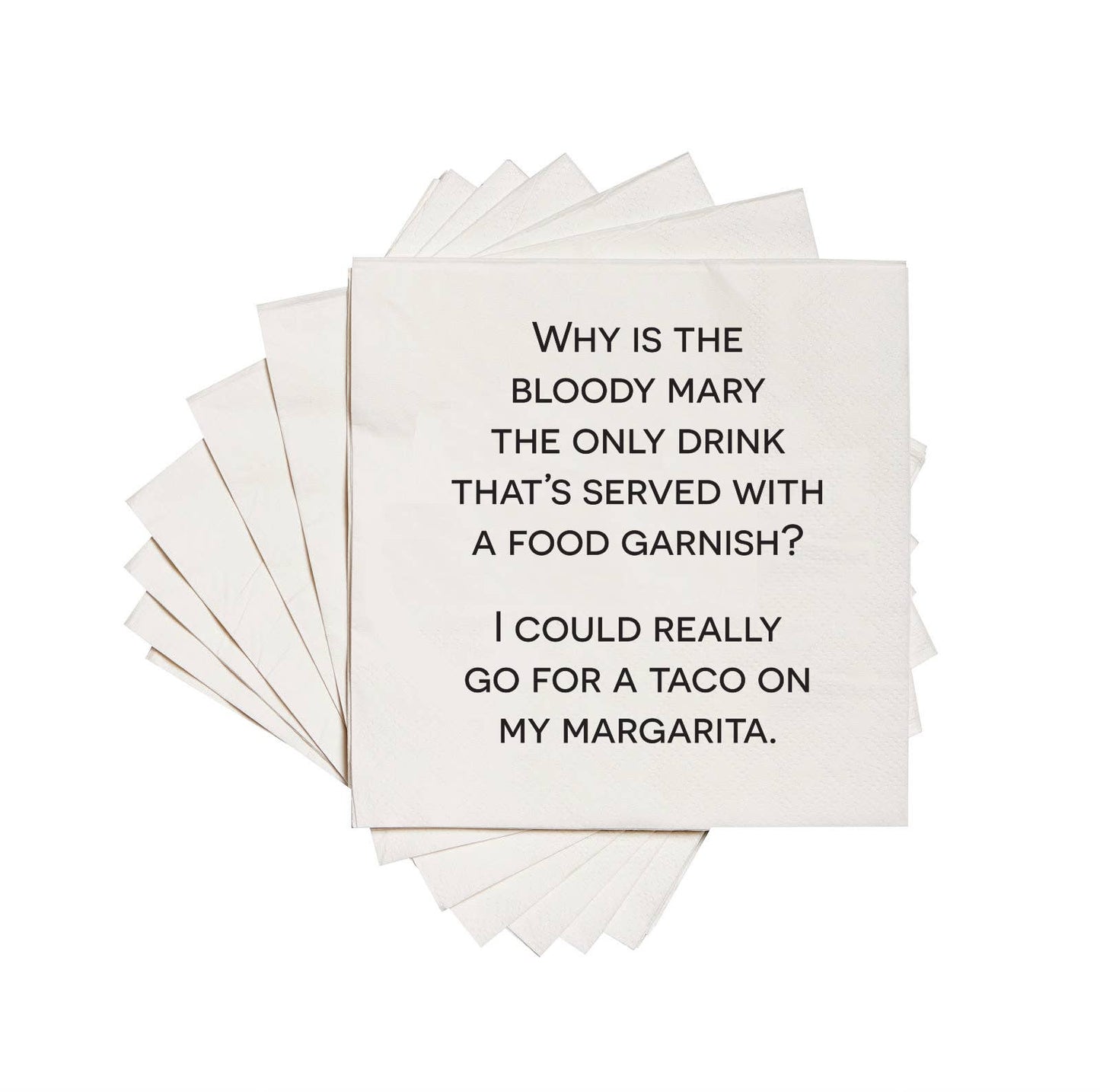 Why is the bloody mary | funny printed Cocktail Napkins