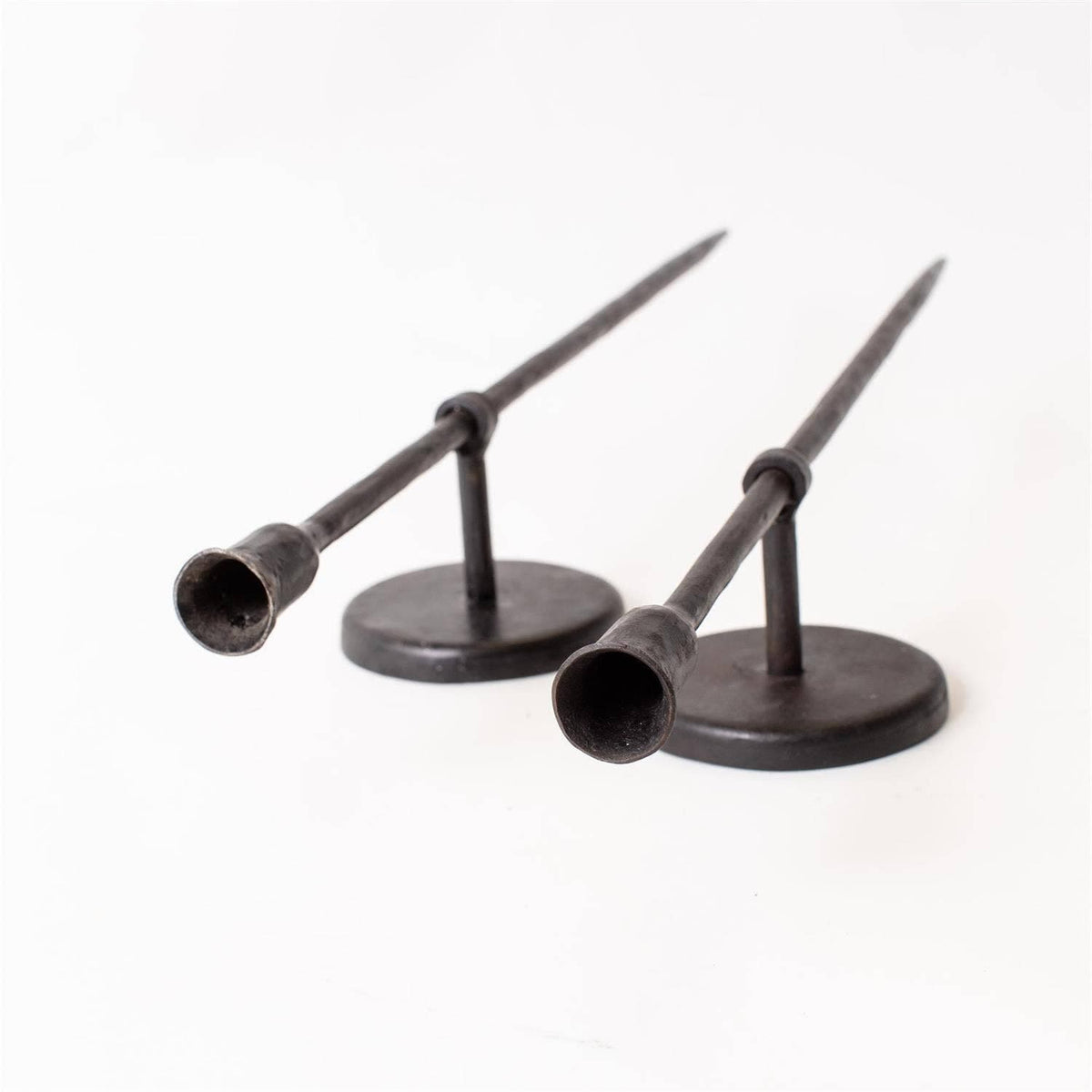 Black Iron Taper Candle Wall Sconce (Pk/04)