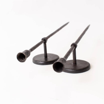 Black Iron Taper Candle Wall Sconce (Pk/04)