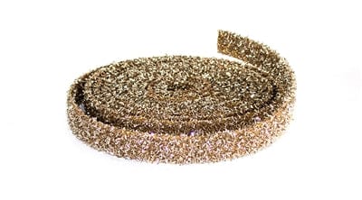 Gold Glitter Rope 1”W x 15'L Plastic