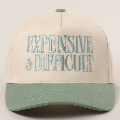 EXPENSIVE and DIFFICULT Embroidered Trucker Hat