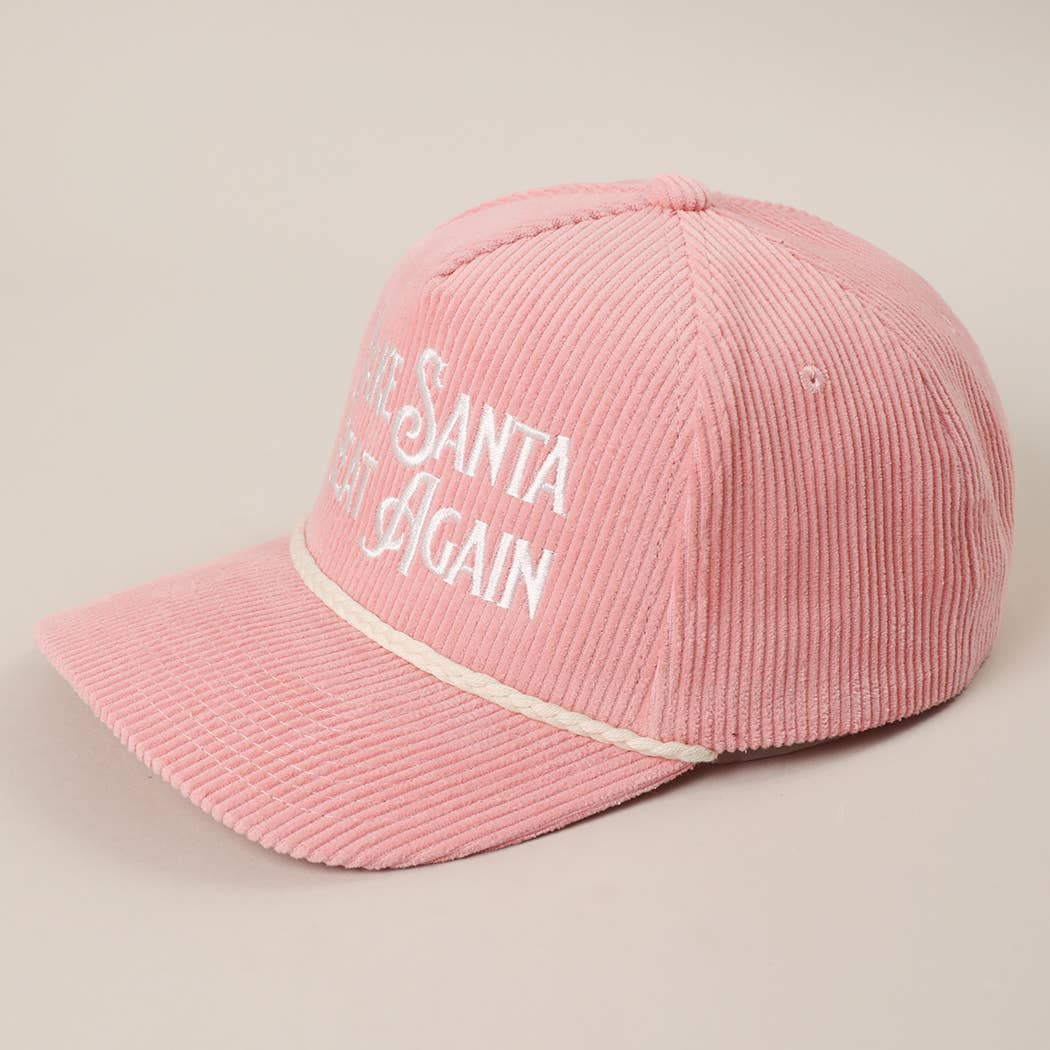MAKE SANTA GREAT AGAIN Corduroy Rope Trucker Hat