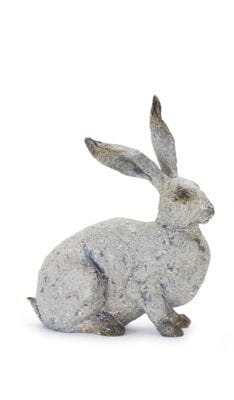 Rabbit (2 Asst) 9.75"H, 12"H Resin with Concrete Finish