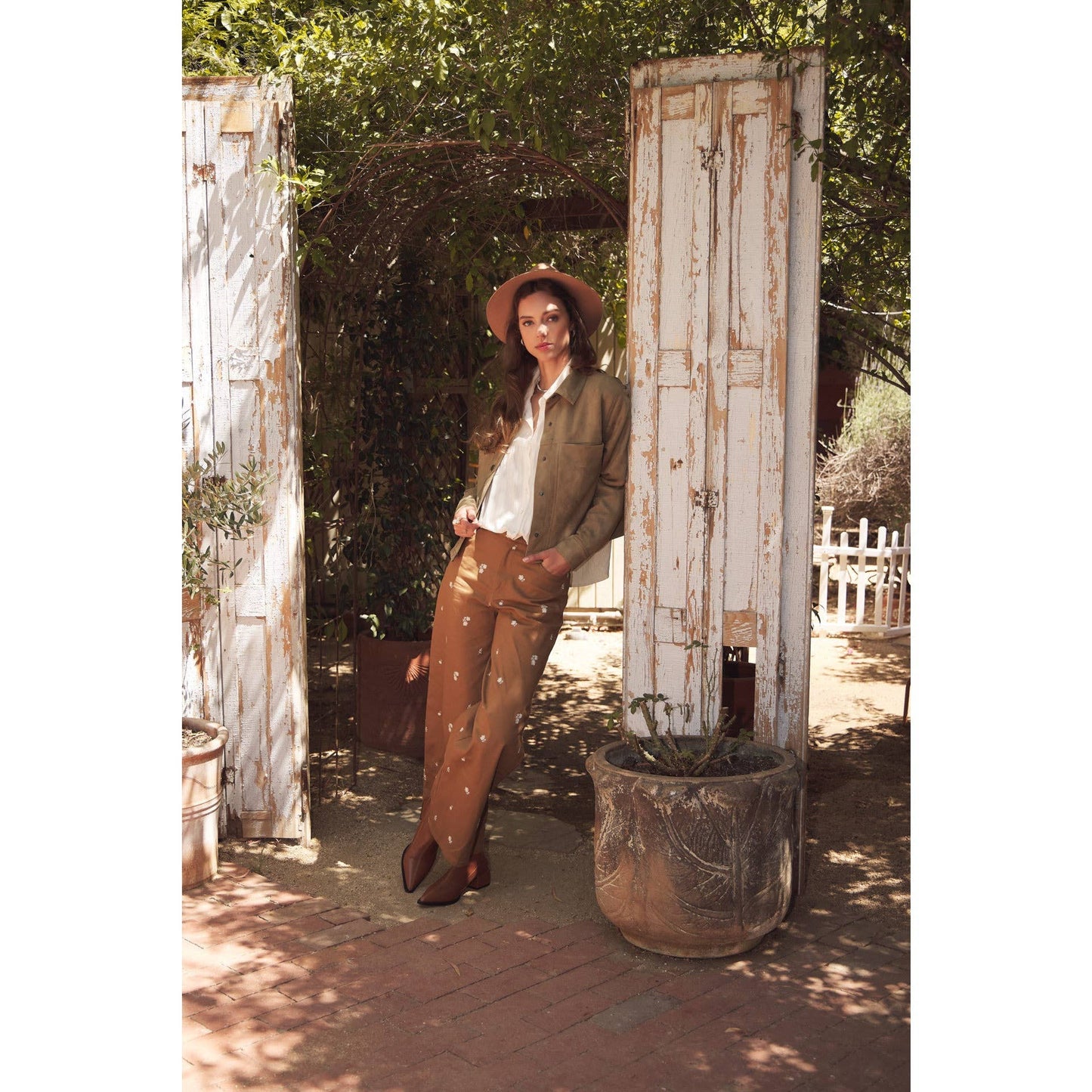 Crinkled Button-Down Oversized Shirt with Dolman Sleeves