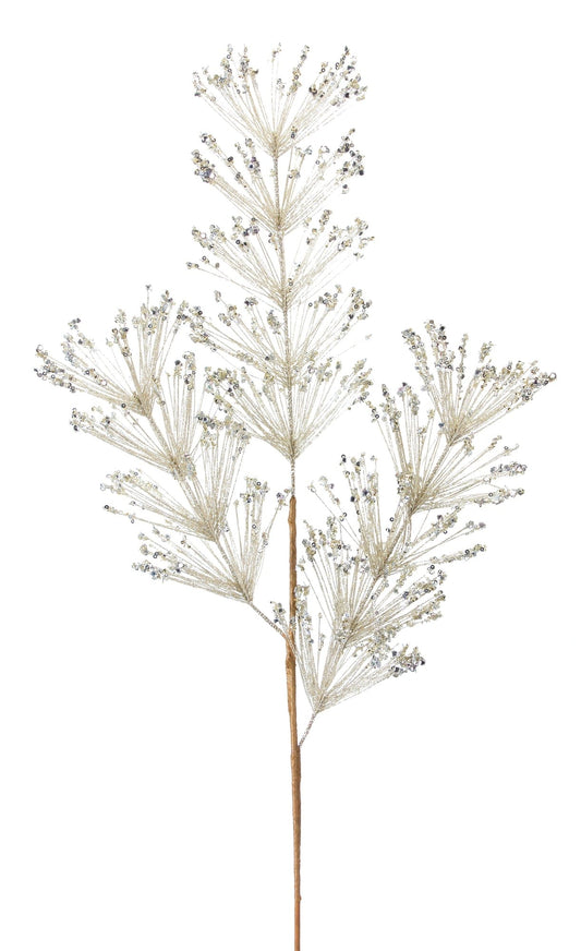 Pine and Sequin Spray 33.25"H