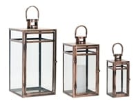 Lantern Metal/Glass - 3 Sizes