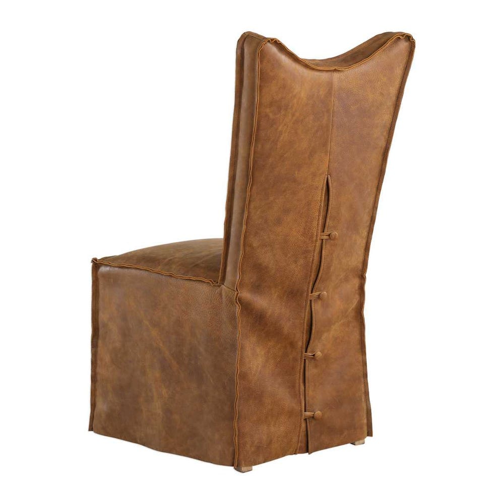 Delroy Leather Armless Dining Chair