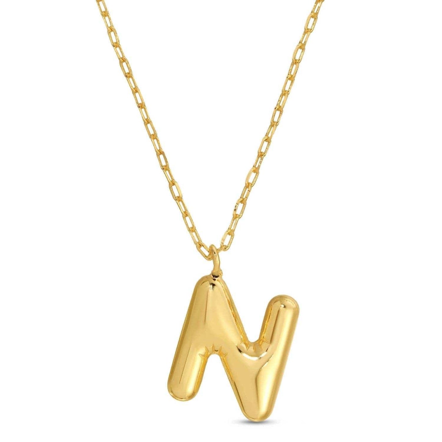 Large Balloon Initial Pendant