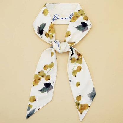 Floral Letter Print Scarf – Headband & Bag Strap_CWASC0061