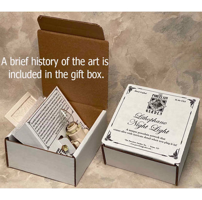 Fairy Moon Porcelain Lithophane Night Light