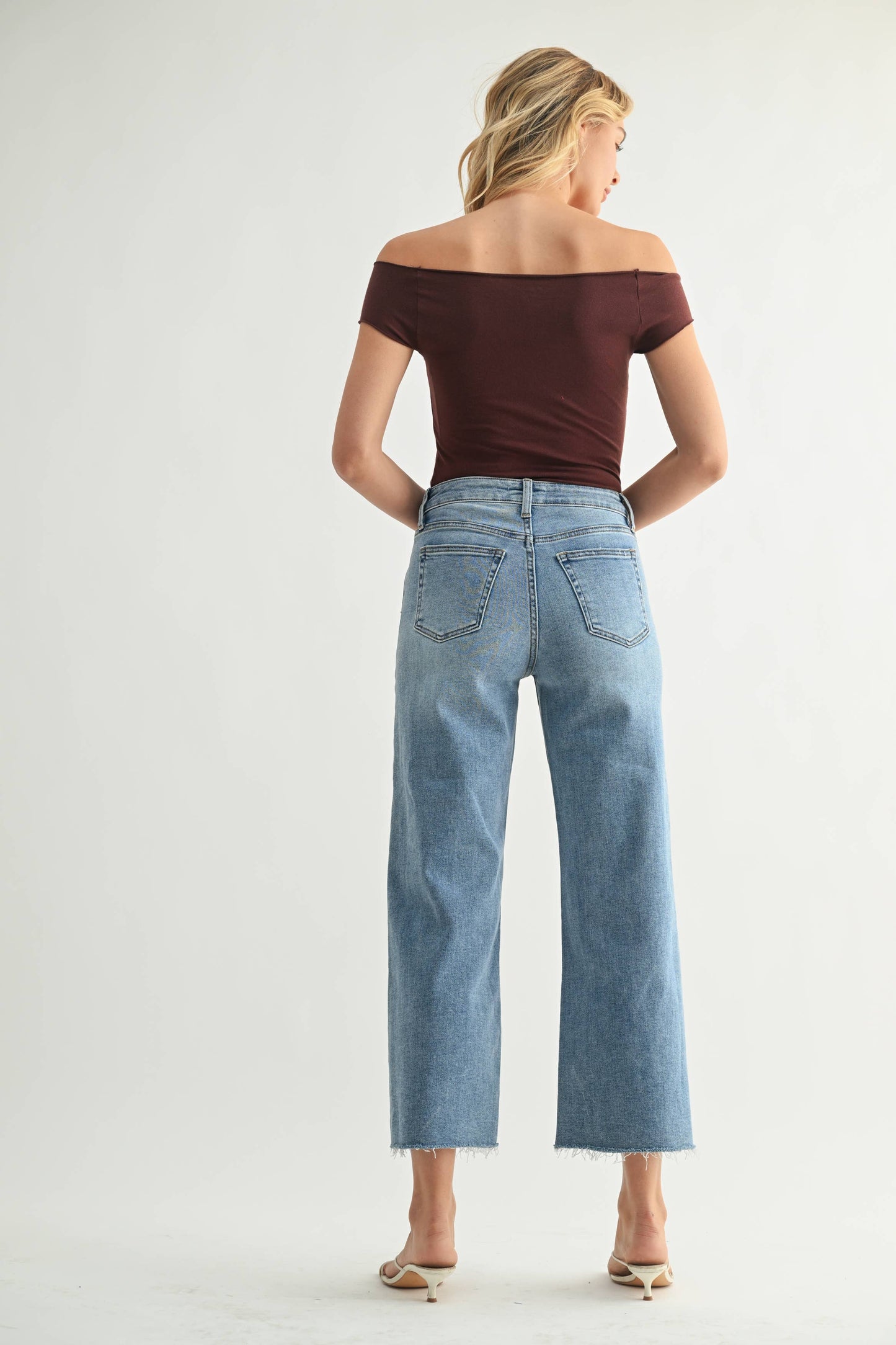 Slim Wide Leg Jeans