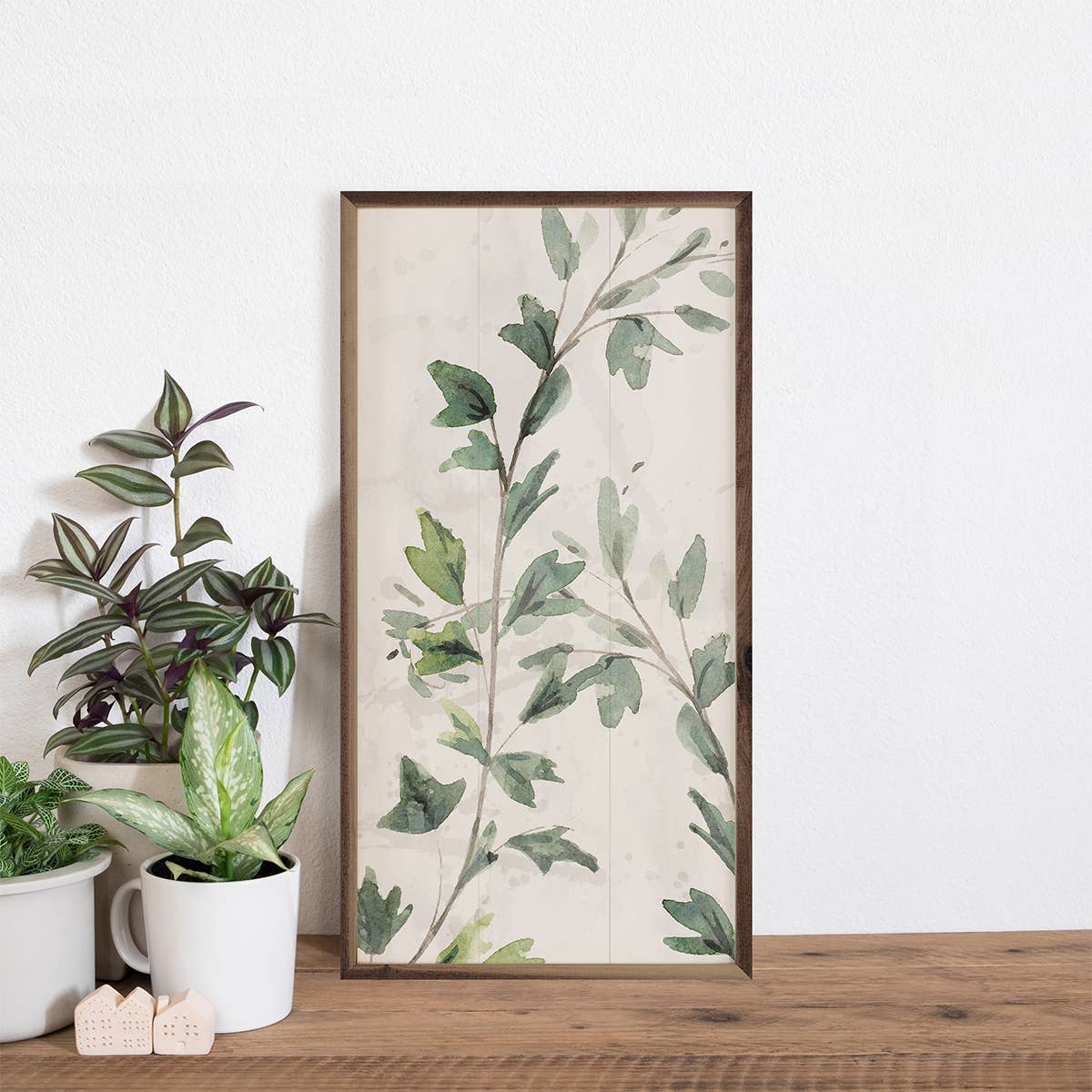 Botanical Panel 1 Two Vines By Nina Blue