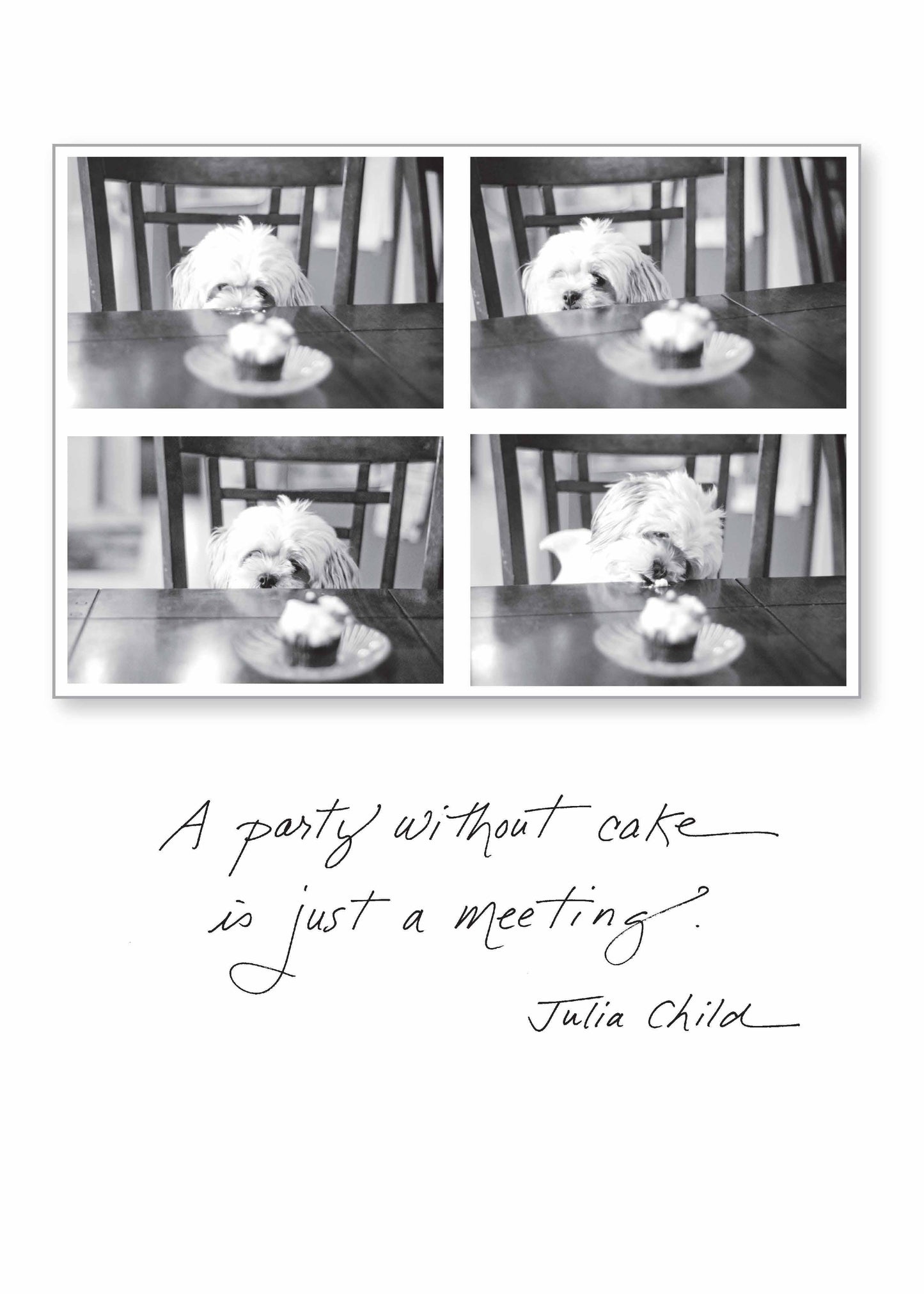 495b: A Party Without Cake Is Just a Meeting. - Julia Child