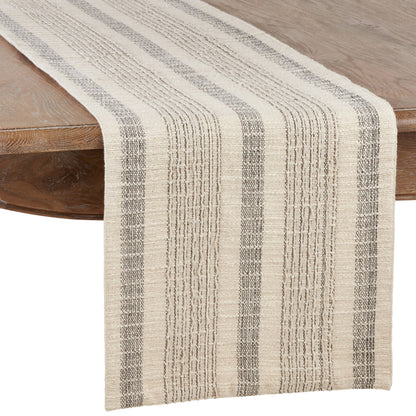 Striped Woven Runner - Neutral Colors