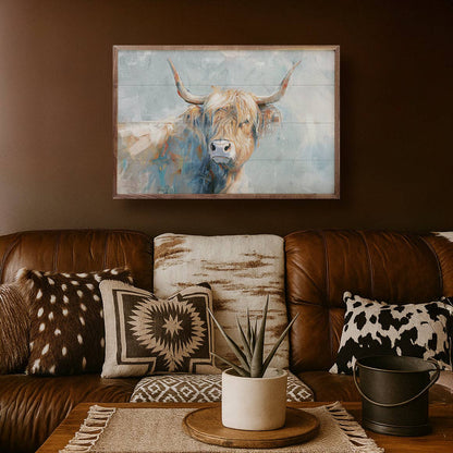Whimsical Highland Cow 2 By Nina Blue