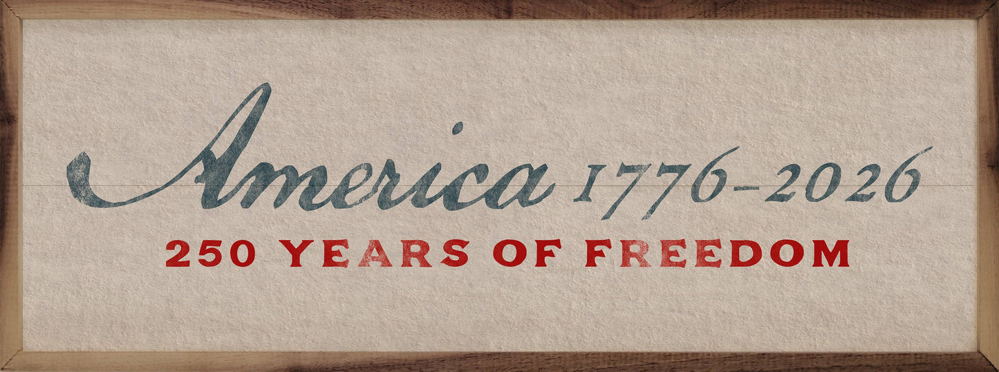 America 1776-2026 Heritage Sign
