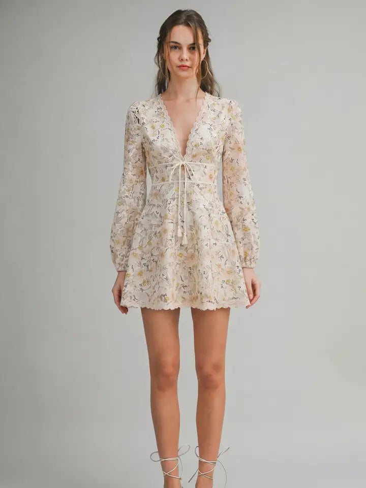 Le Cliche' Butter Floral Dress