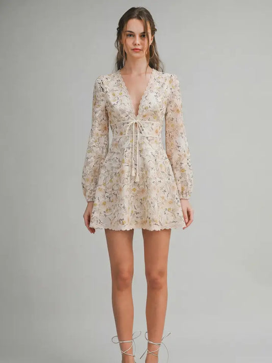 Le Cliche' Butter Floral Dress