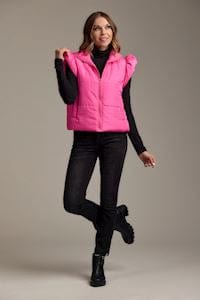 Ruffle Quilted Vest Assorted