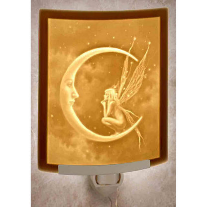 Fairy Moon Porcelain Lithophane Night Light