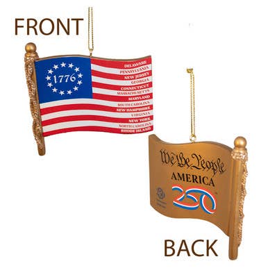 **Pre-Order** 13 Colonies 1776 American Flag Ornament