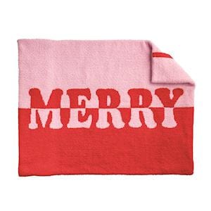 Merry Holiday Chenille Blanket