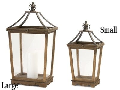 Wood/Glass Lanterns