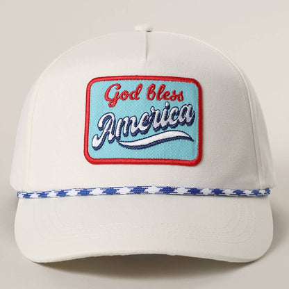 **Pre-Order** God Bless America Embroidered Patch Trucker Hat