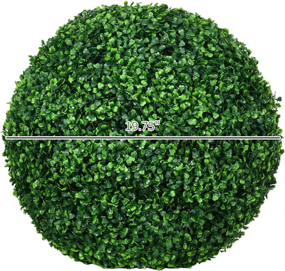 Artificial 19" Boxwood Topiary Ball UV Protected