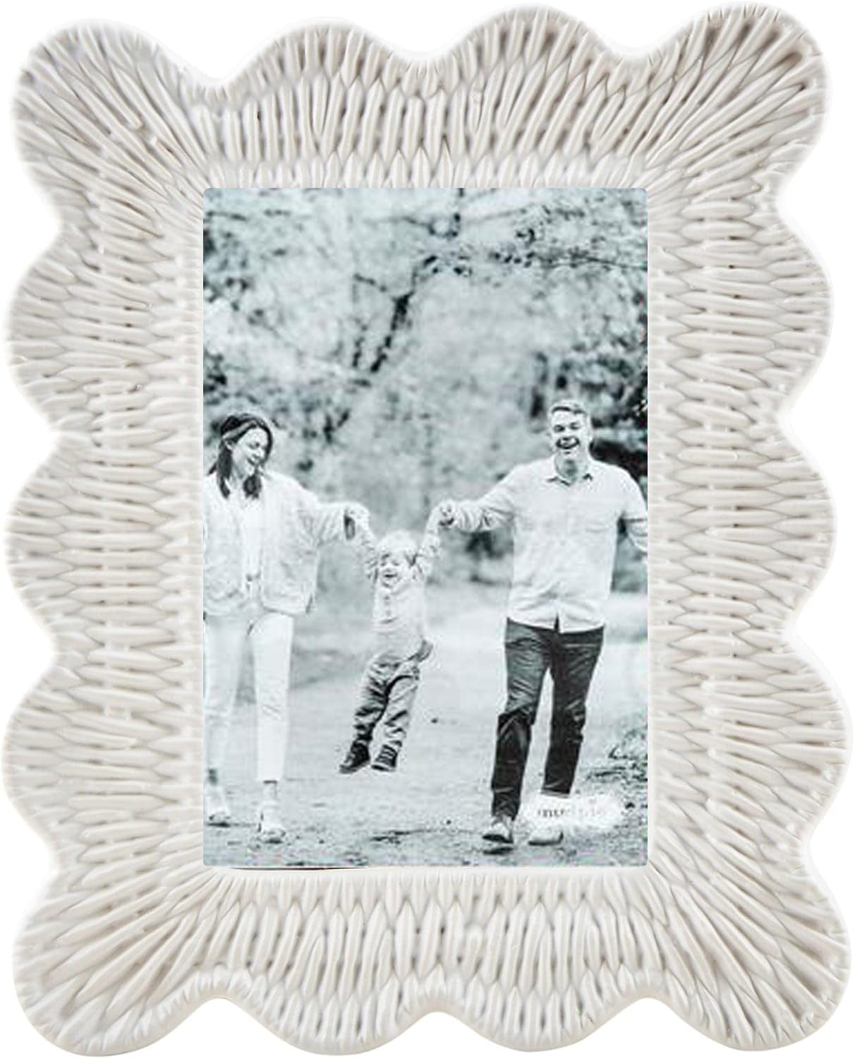 5x7 Woven Ceramic Frame - Mudpie