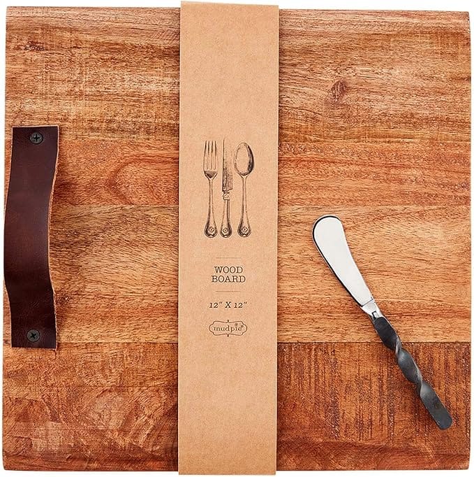 12 x 12 Wooden Charcuterie Serving Board