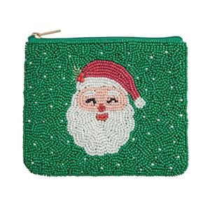 Green Christmas Beaded Case