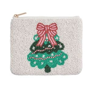 White Christmas Beaded Case