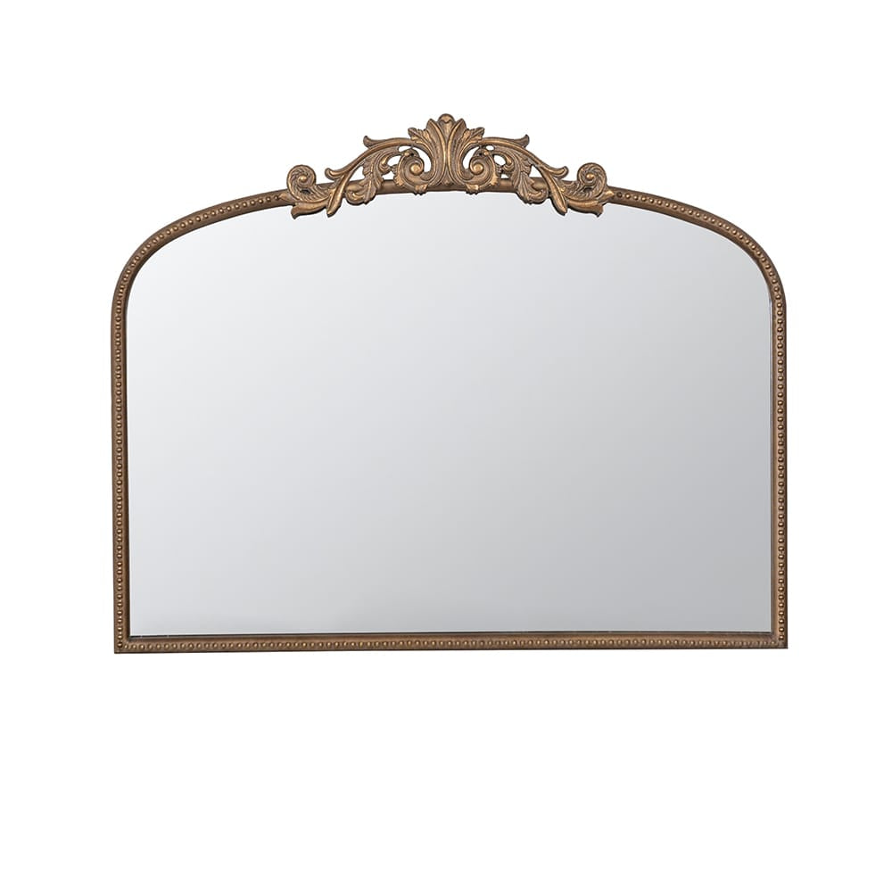 Wide Arched Mirror with Adornments
