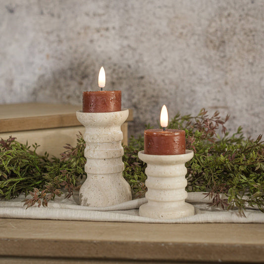 3D Flame Bronze Tealight Candles (Set of 2)