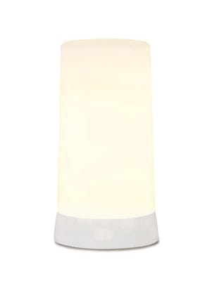 2.67D x 5"H White Fia Flame Rechargeable LED Flame Candle
