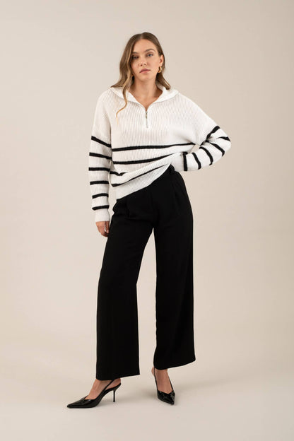 High Waisted Pleated Pants
