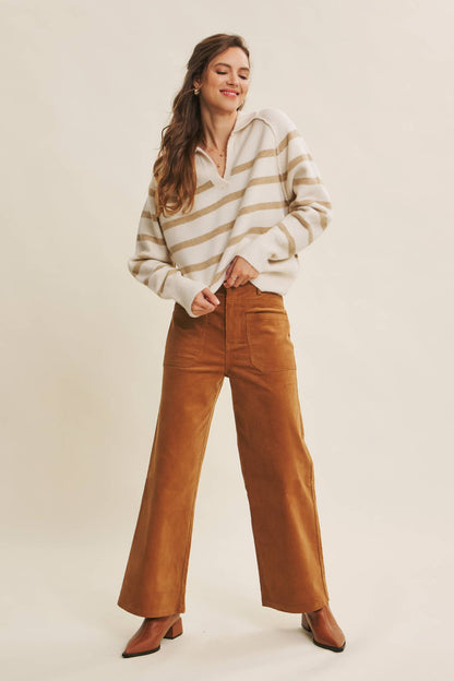 Cozy Chic Corduroy Wide-Leg Pants