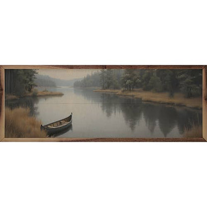 Canoe On The Lake Edge