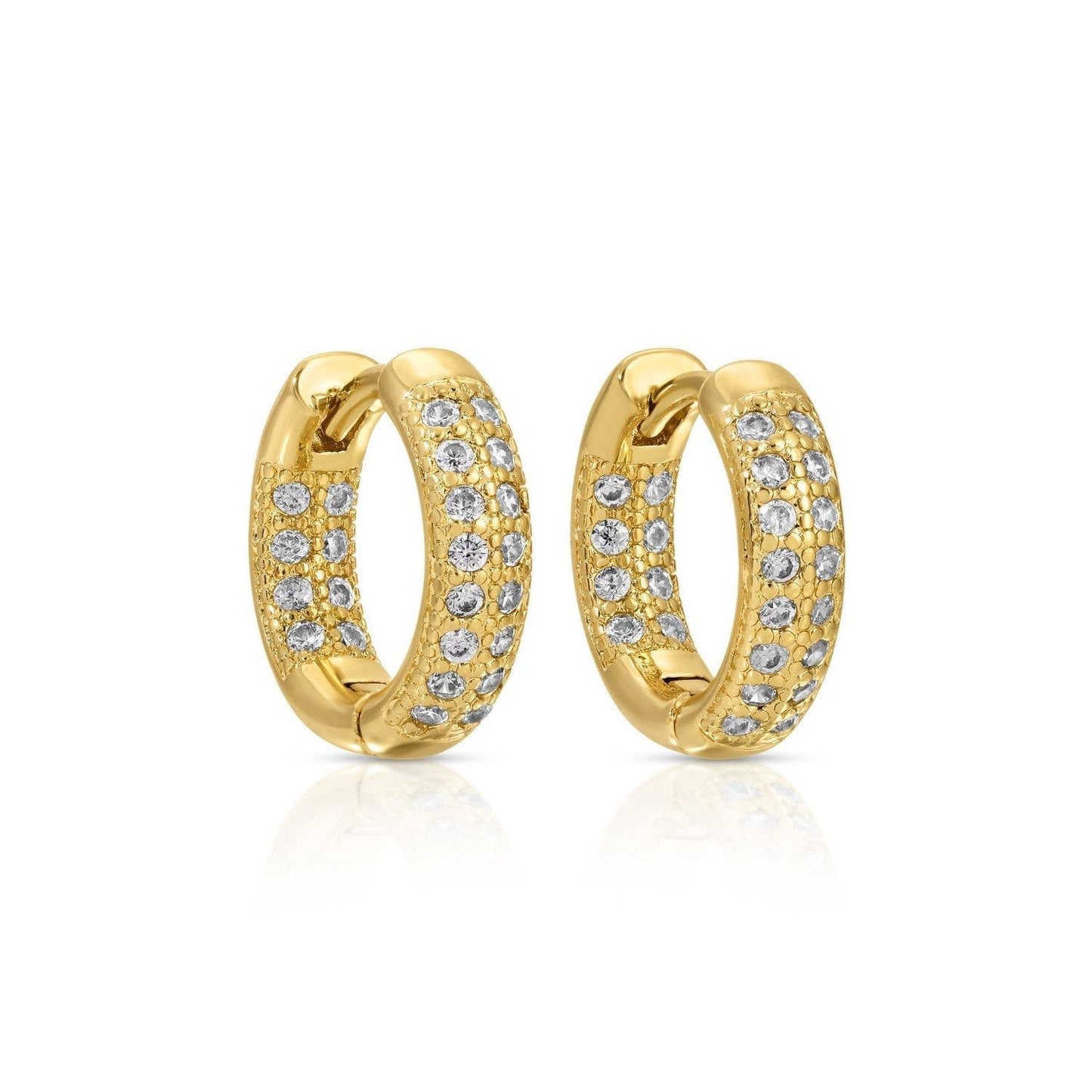 Small Cubic Zirconia Huggies