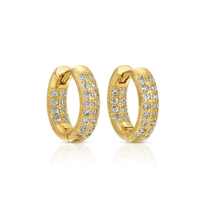 Small Cubic Zirconia Huggies