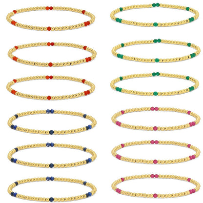 3mm Stone Accented Stretch Bracelets