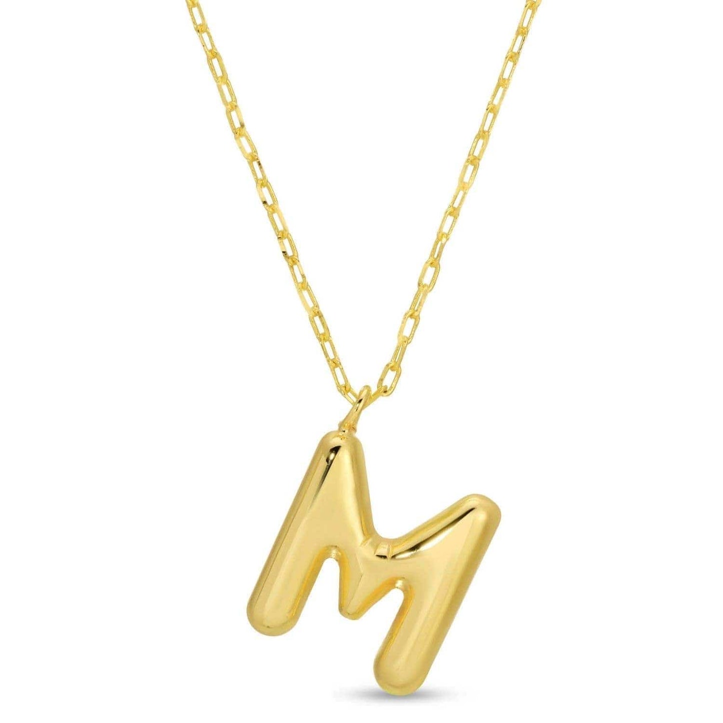 Large Balloon Initial Pendant