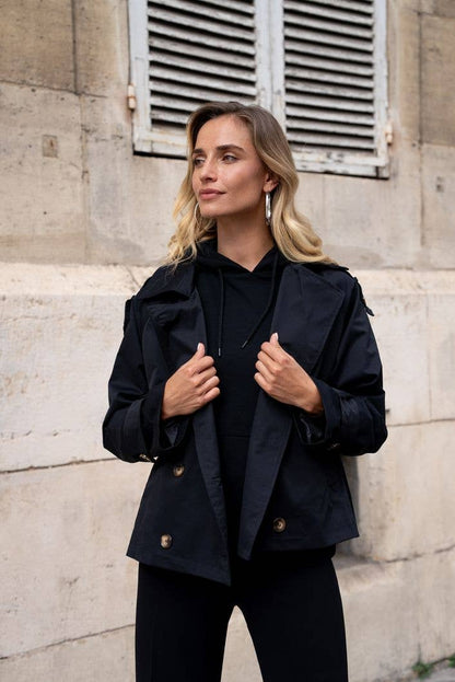 Cropped Trench Coat