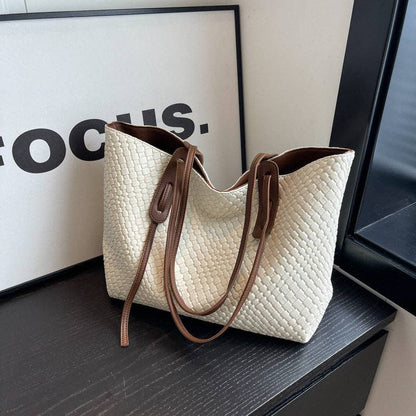 Retro Woven Tote Bag