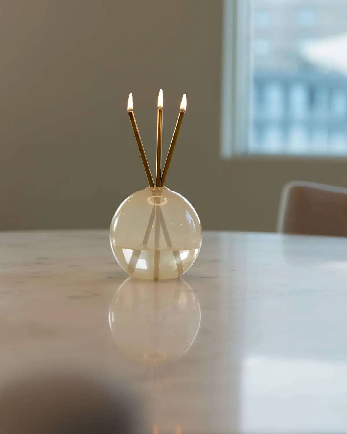 Neva Vase, Pampas - Oil Candle